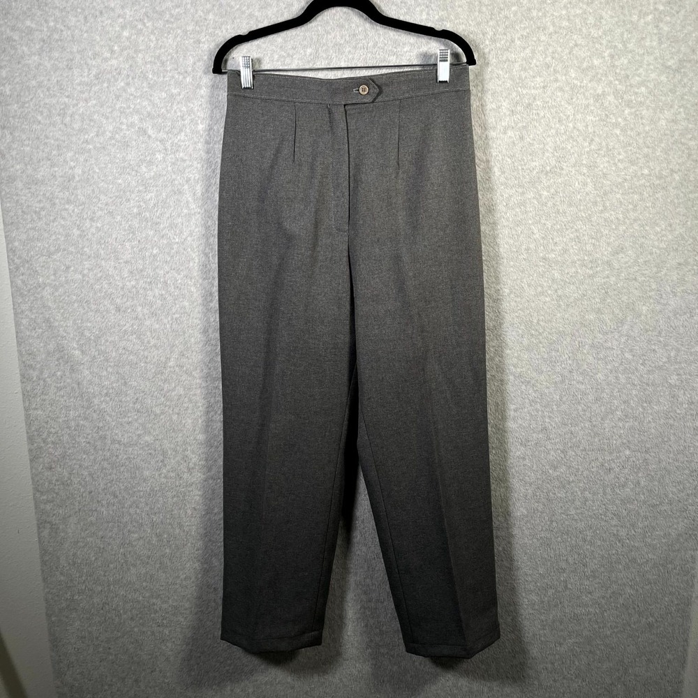 Carriage Court Fit Dress Pants Mens 31 Gray Pleated Front Career Formal Business